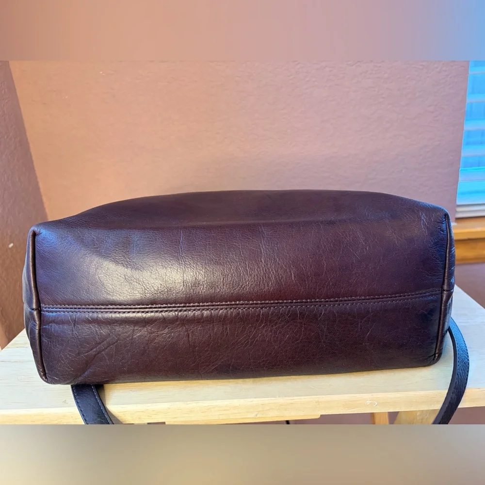 Joelle Hawkens Victory Folder Leather Bag | Brown Boho Studded Satchel Crossbody